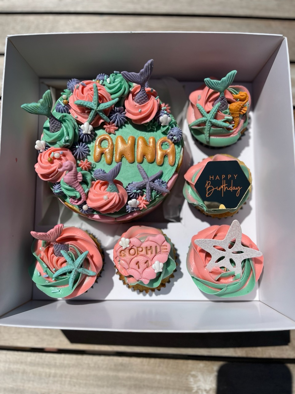 Kids Mermaid Ocean Themed Cake