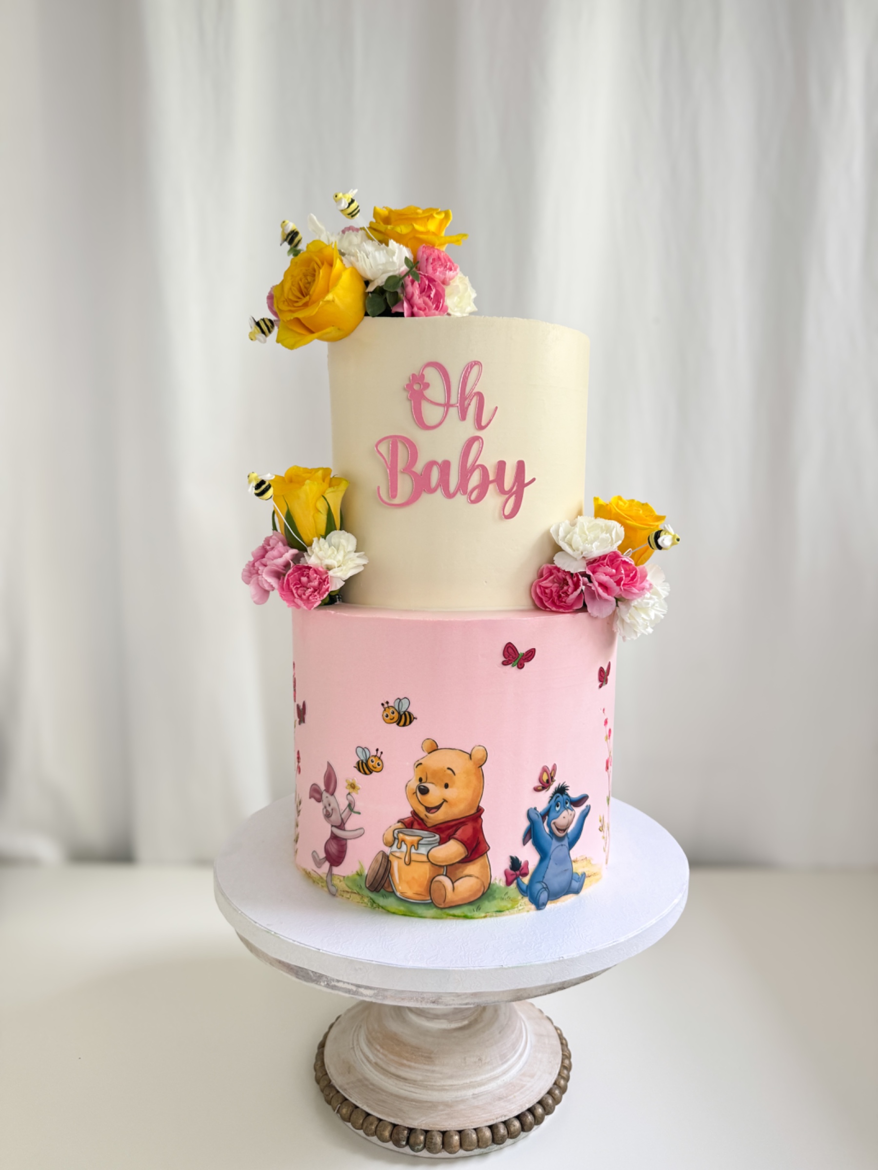 Winnie the Pooh baby shower cake — Shannon's Cake Shop